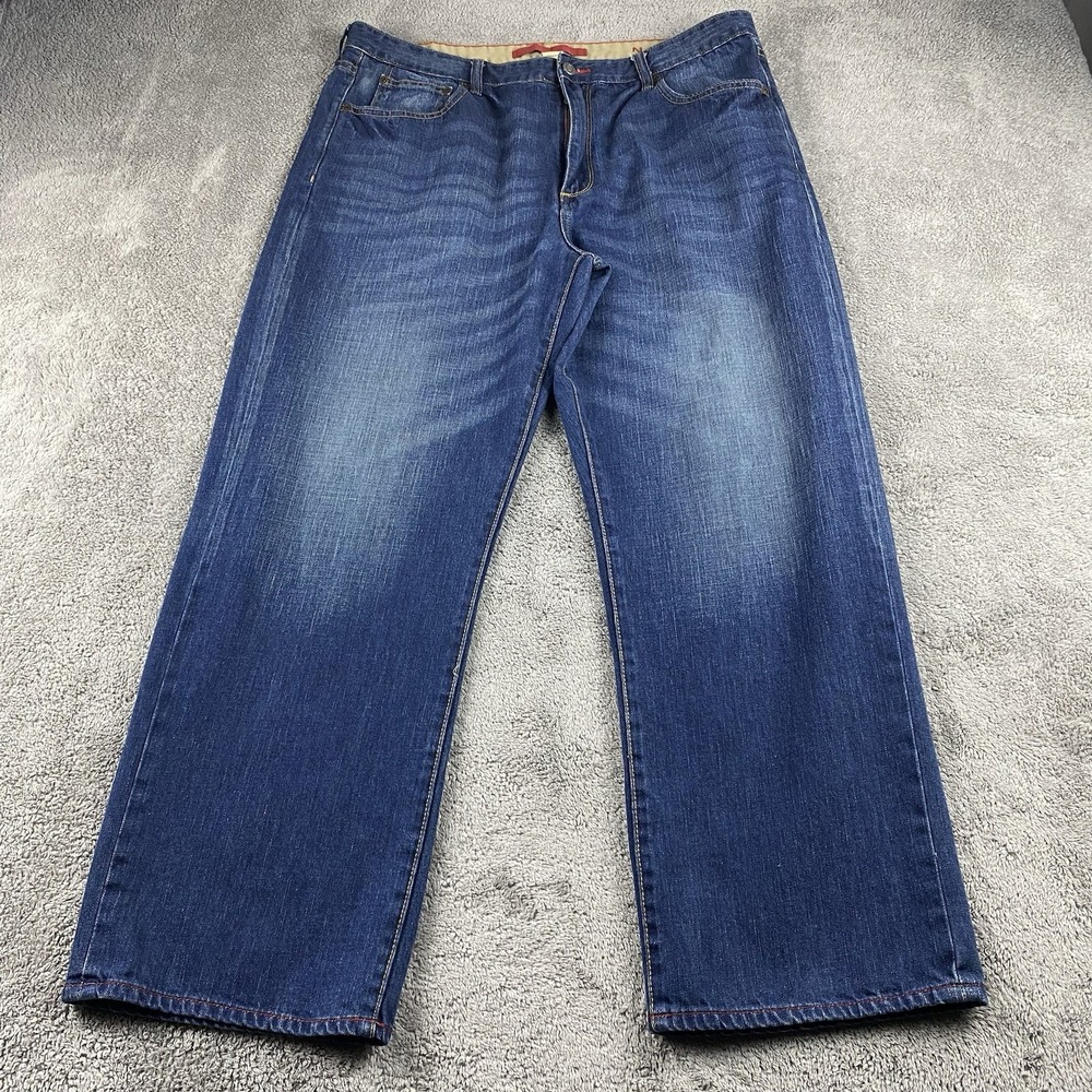 Nautica Jeans 38x27.5 Blue Medium Wash Relaxed Fit Loose